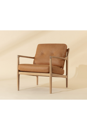   Modern European furniture - Button-Tufted Leather Lounge Chair - www.oroa.com | Oroa.com