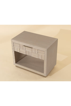   Modern European furniture - Light Oak Wood-Tile Nightstand - www.oroa.com | Oroa.com