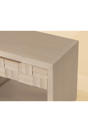   Modern European furniture - Light Oak Wood-Tile Nightstand - www.oroa.com | Oroa.com