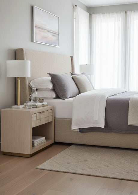   Modern European furniture - Light Oak Wood-Tile Nightstand - www.oroa.com | Oroa.com