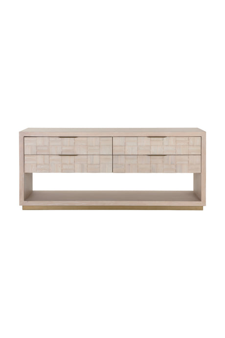   Modern European furniture - Oak Wood Tile 4-Drawer Dresser - www.oroa.com | Oroa.com