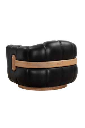   Modern European furniture - Oak Base Barrel Swivel Armchair - www.oroa.com | Oroa.com