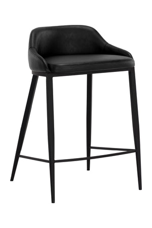   Modern European furniture - Low-Back Leather-Look Counter Stool - www.oroa.com | Oroa.com