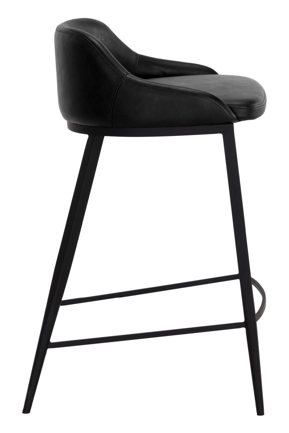   Modern European furniture - Low-Back Leather-Look Counter Stool - www.oroa.com | Oroa.com