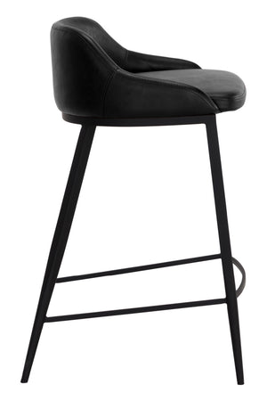   Modern European furniture - Low-Back Leather-Look Counter Stool - www.oroa.com | Oroa.com