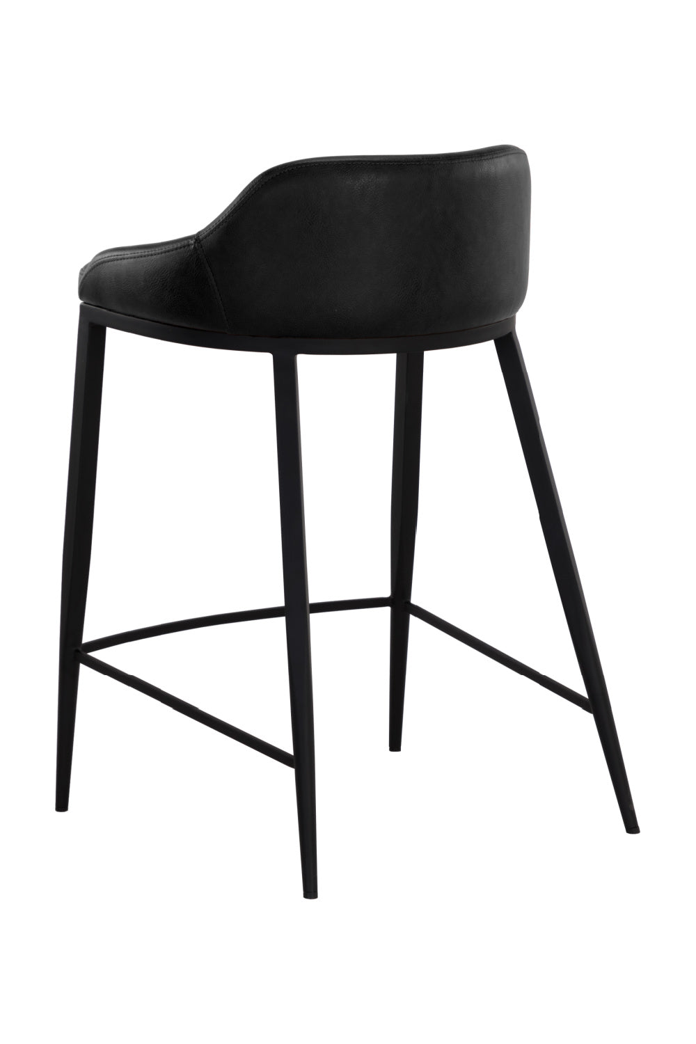   Modern European furniture - Low-Back Leather-Look Counter Stool - www.oroa.com | Oroa.com