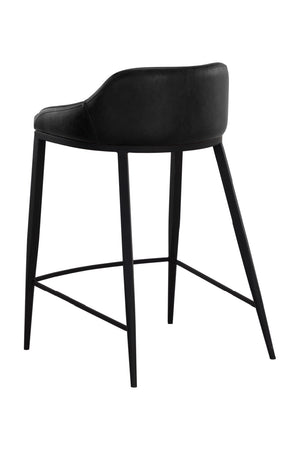   Modern European furniture - Low-Back Leather-Look Counter Stool - www.oroa.com | Oroa.com