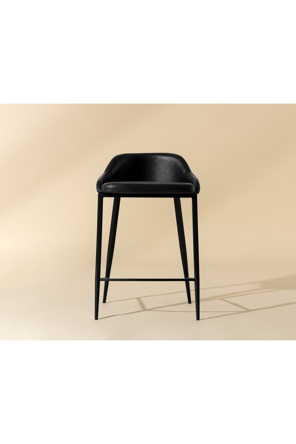   Modern European furniture - Low-Back Leather-Look Counter Stool - www.oroa.com | Oroa.com