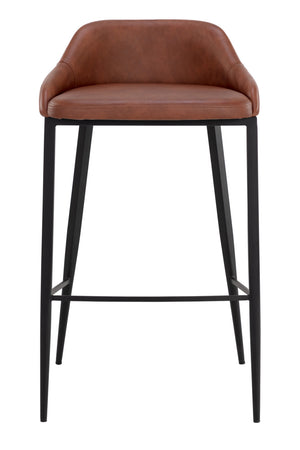   Modern European furniture - Low-Back Leather Look Bar Stool - www.oroa.com | Oroa.com