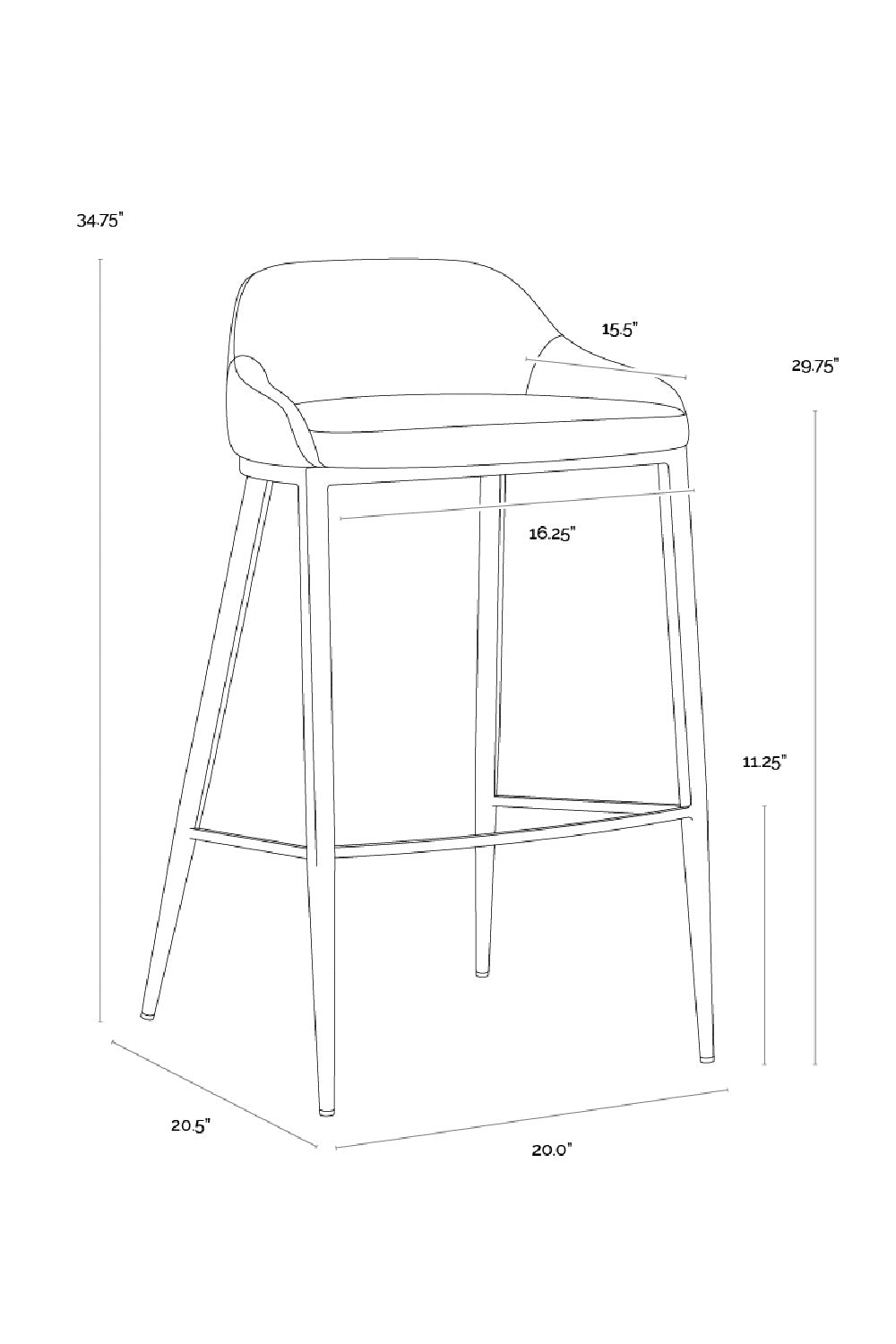   Modern European furniture - Low-Back Leather Look Bar Stool - www.oroa.com | Oroa.com