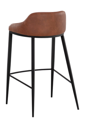  Modern European furniture - Low-Back Leather Look Bar Stool - www.oroa.com | Oroa.com