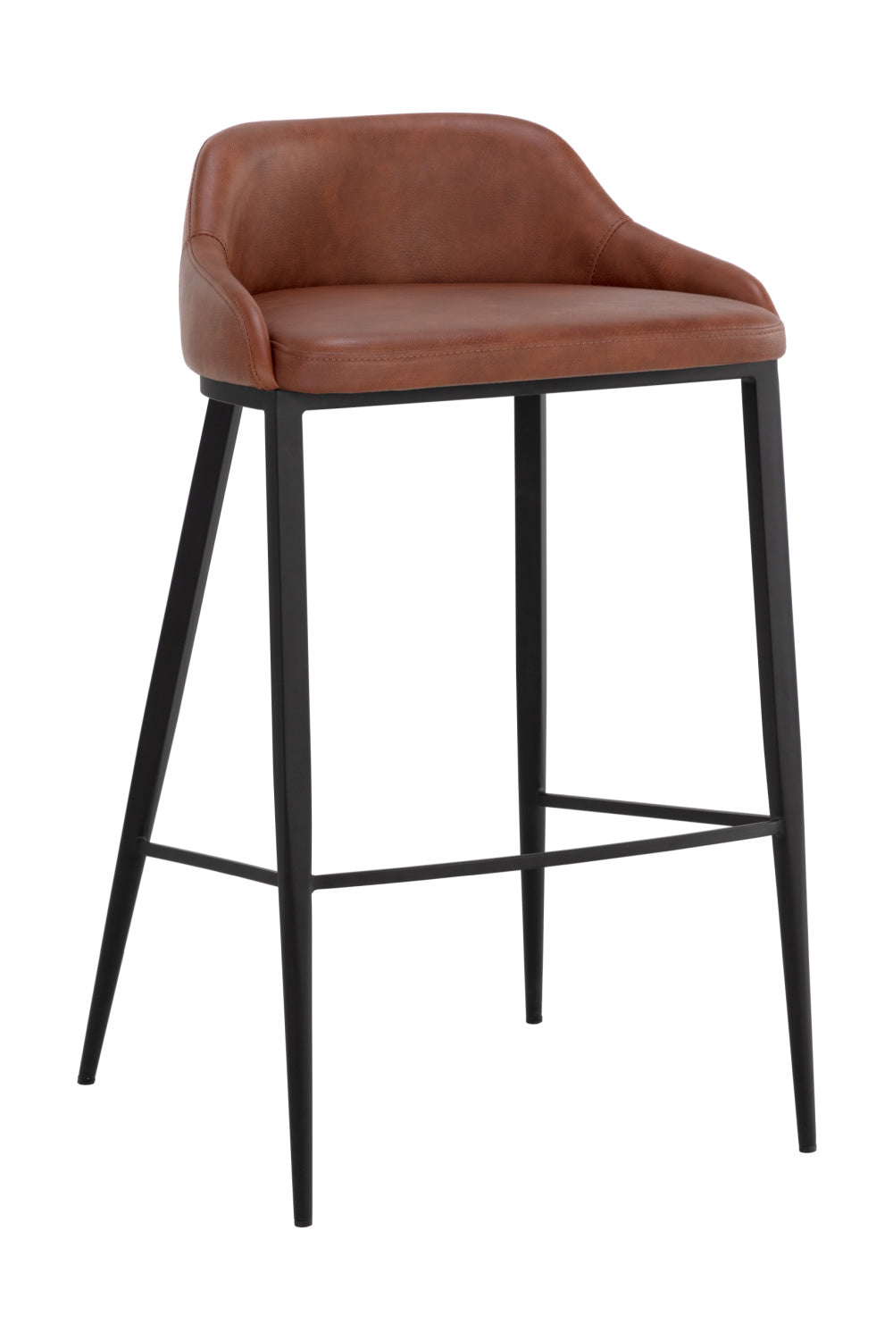   Modern European furniture - Low-Back Leather Look Bar Stool - www.oroa.com | Oroa.com