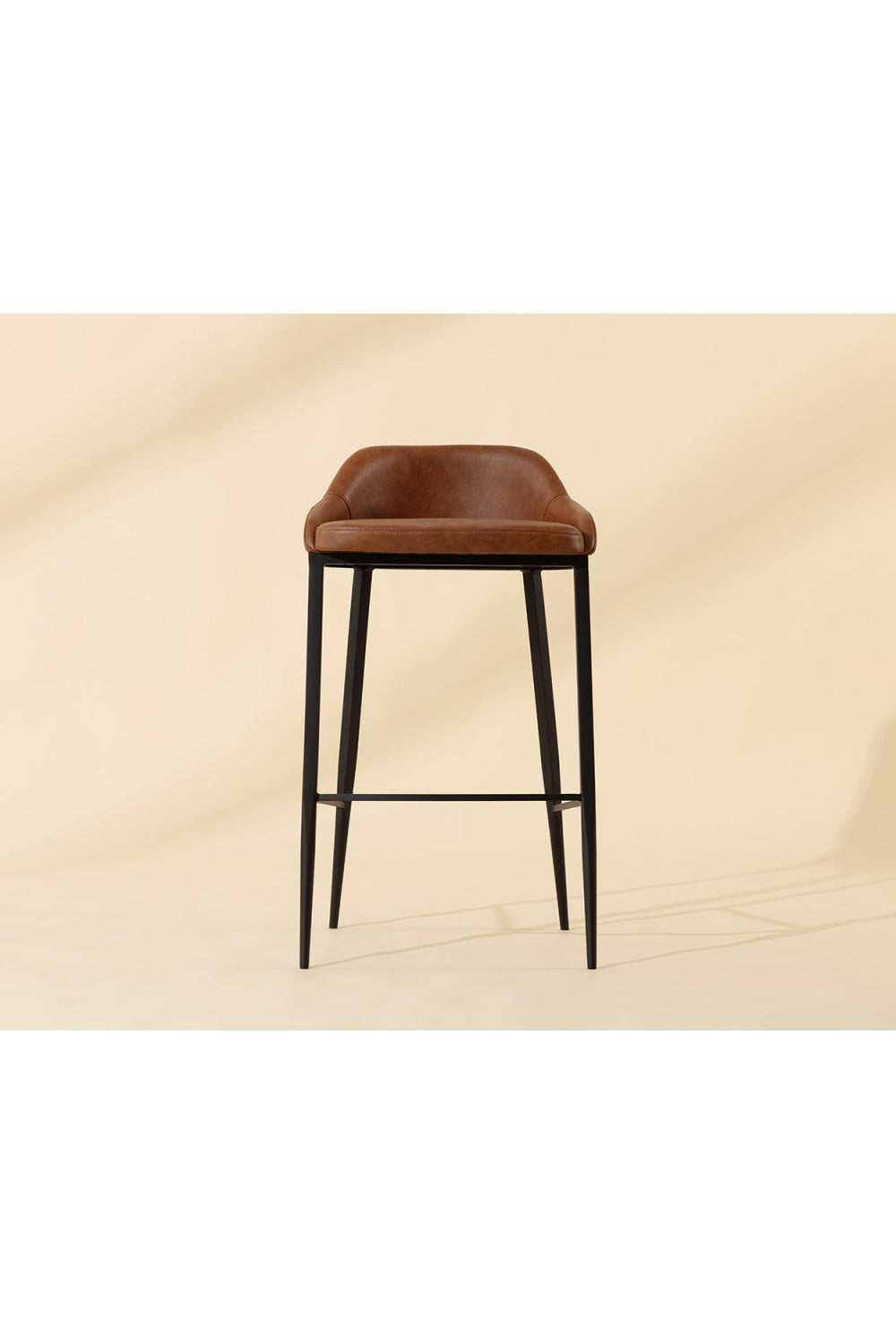  Modern European furniture - Low-Back Leather Look Bar Stool - www.oroa.com | Oroa.com