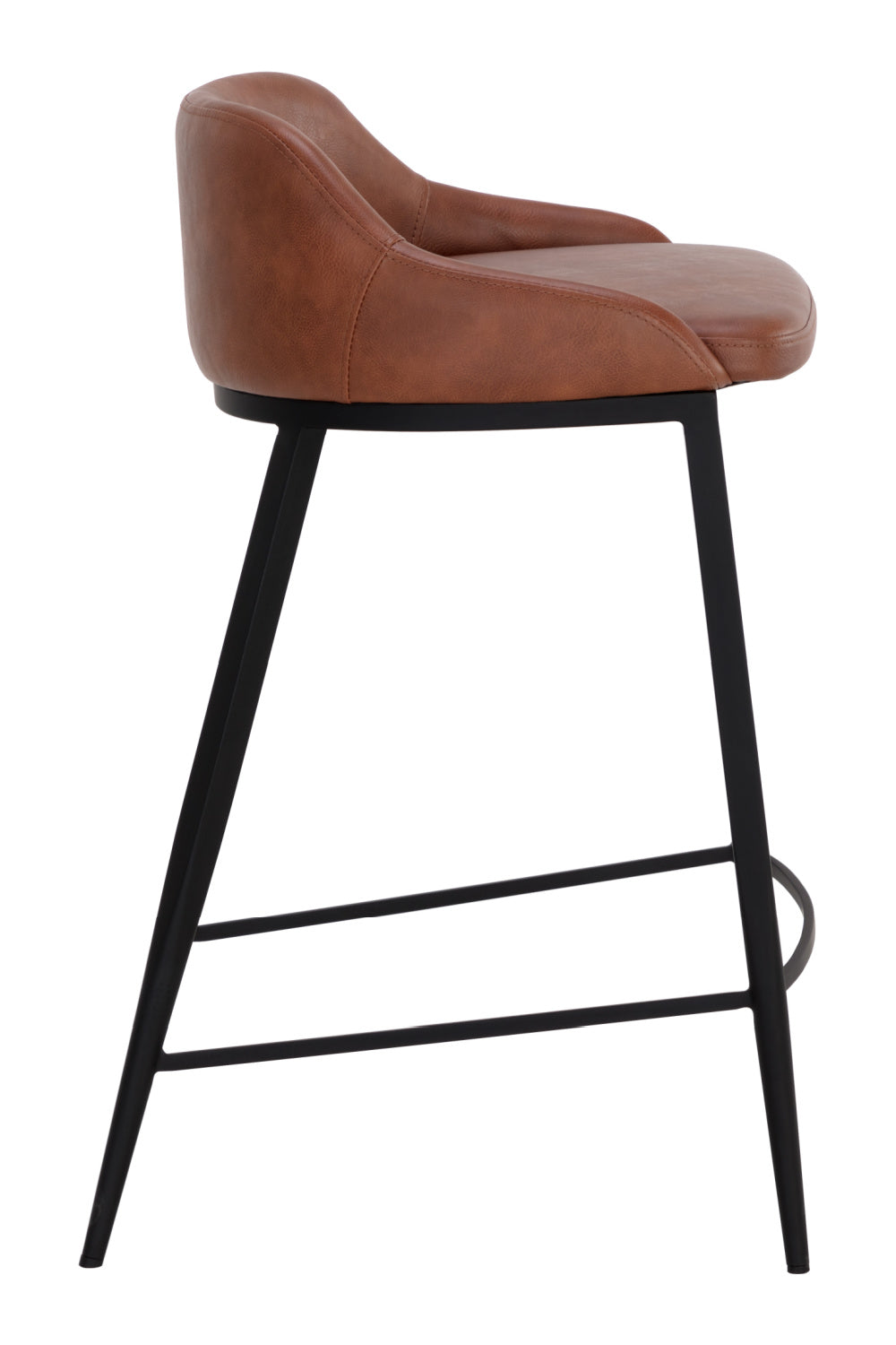   Modern European furniture - Low-Back Leather-Look Counter Stool - www.oroa.com | Oroa.com