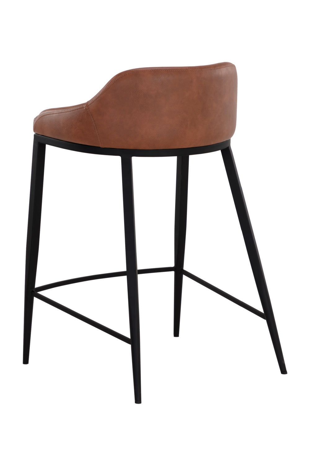   Modern European furniture - Low-Back Leather-Look Counter Stool - www.oroa.com | Oroa.com