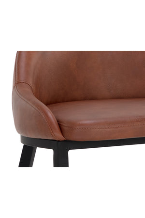   Modern European furniture - Low-Back Leather-Look Counter Stool - www.oroa.com | Oroa.com