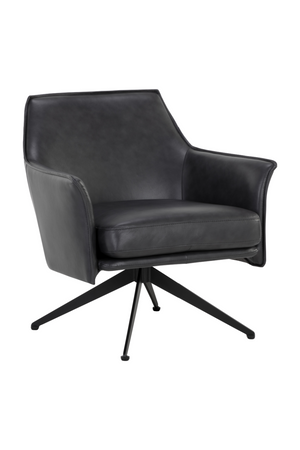   Modern European furniture - Swivel Leather Lounge Chair - www.oroa.com | Oroa.com