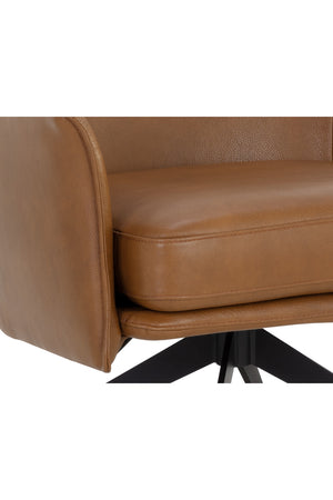   Modern European furniture - Swivel Leather Lounge Chair - www.oroa.com | Oroa.com