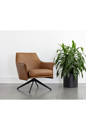   Modern European furniture - Swivel Leather Lounge Chair - www.oroa.com | Oroa.com