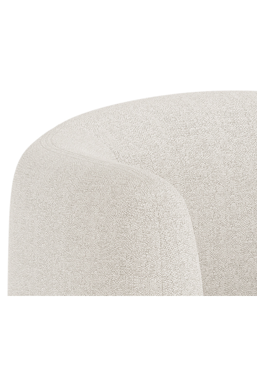   Modern European furniture - Cream Fabric Curved Lounge Chair - www.oroa.com | Oroa.com