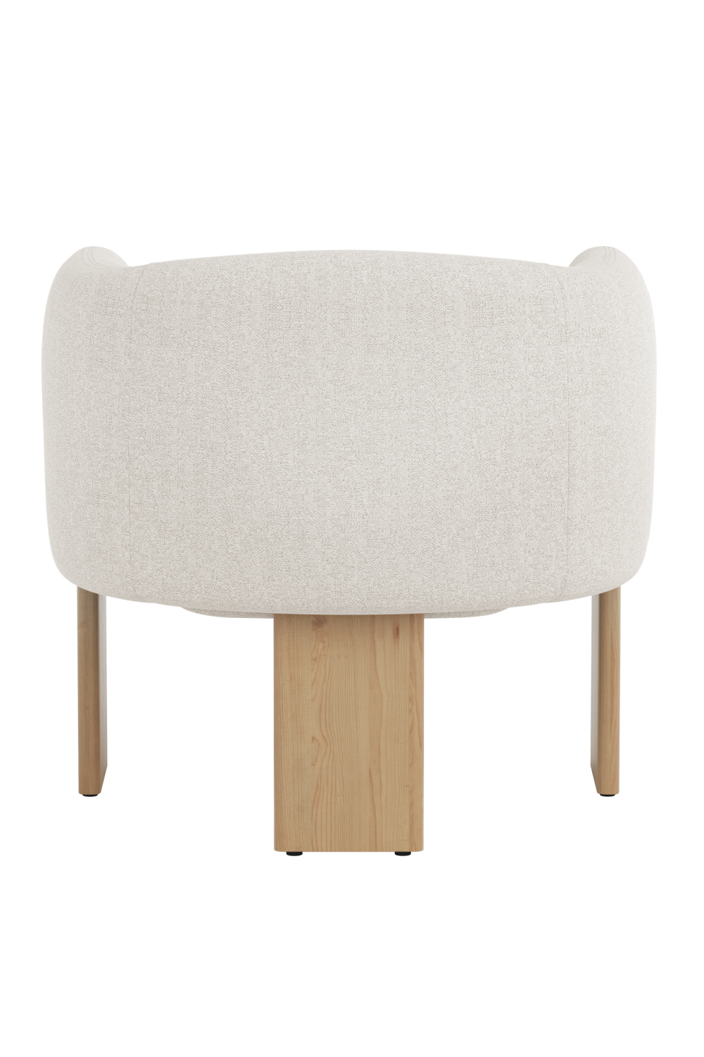  Modern European furniture - Cream Fabric Curved Lounge Chair - www.oroa.com | Oroa.com
