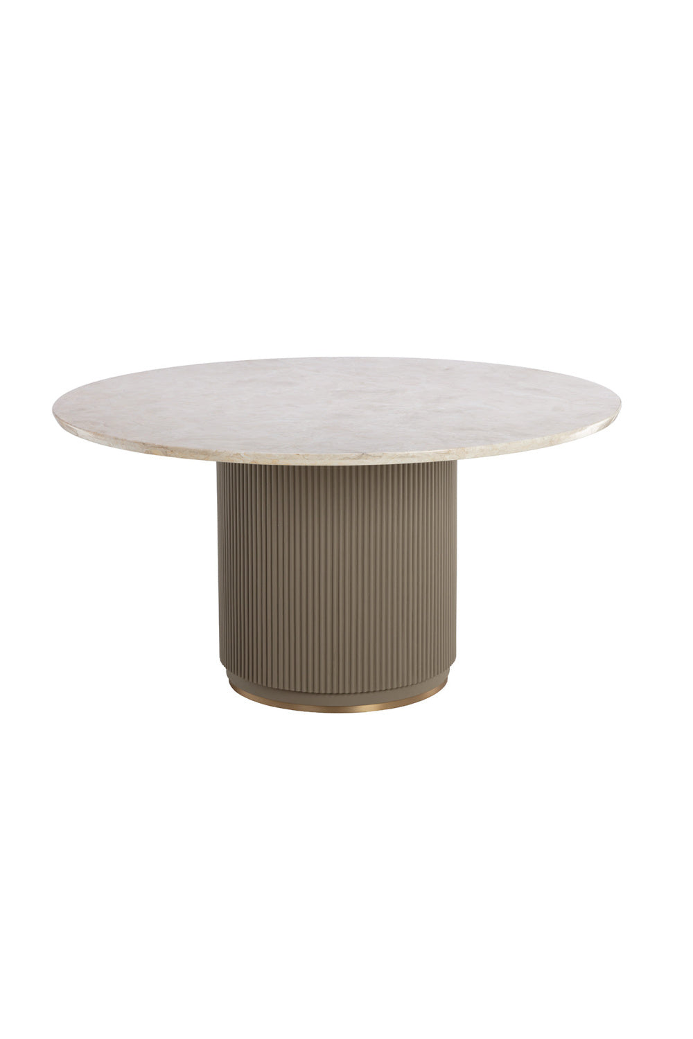   Modern European furniture - Taupe Leather Look Dining Table  - www.oroa.com | Oroa.com