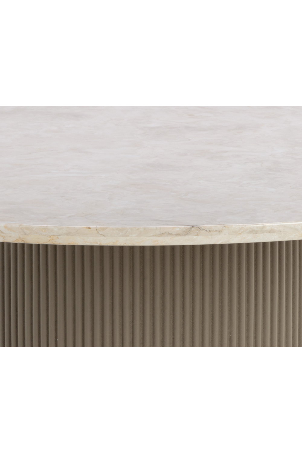   Modern European furniture - Taupe Leather Look Dining Table  - www.oroa.com | Oroa.com