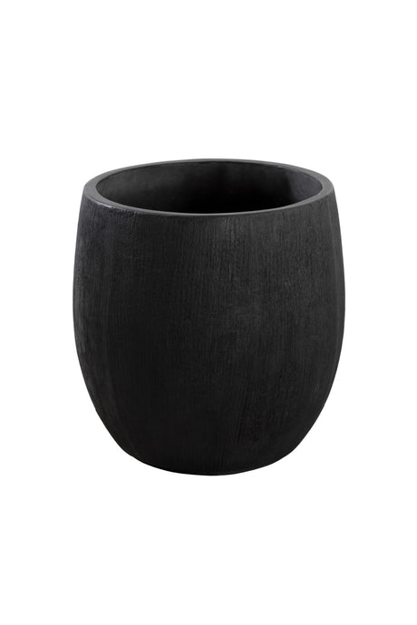   Modern European furniture - Black Concrete Indoor/Outdoor Planter - www.oroa.com | Oroa.com