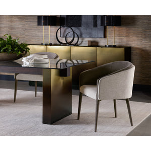   Modern European furniture - Gray Barrel-Back Dining Chair - www.oroa.com | Oroa.com