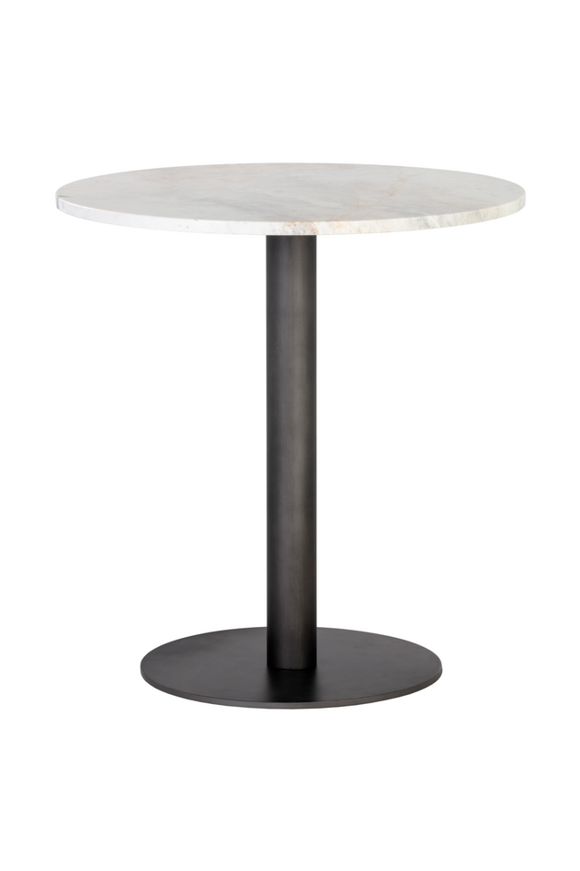 Modern European furniture - Round White Marble Bistro Table - www.oroa.com