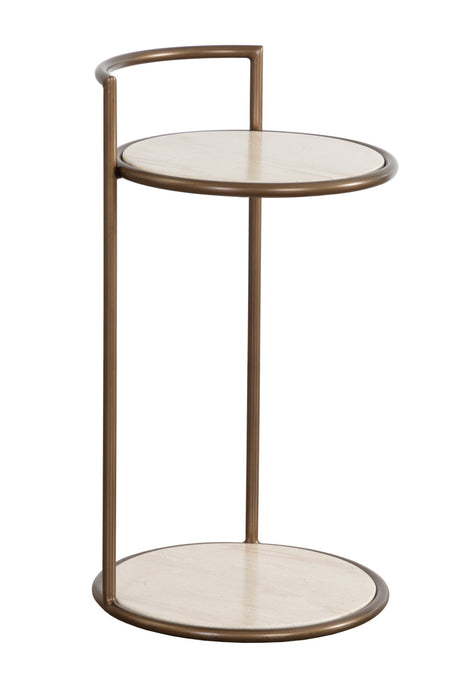   Modern European furniture - Gold Frame Indoor/Outdoor End Table - www.oroa.com | Oroa.com
