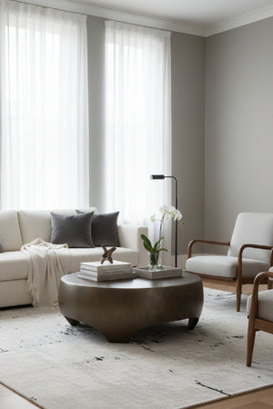   Modern European furniture - Round Indoor/Outdoor Coffee Table with Open Arches - www.oroa.com | Oroa.com