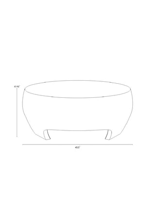   Modern European furniture - Round Indoor/Outdoor Coffee Table with Open Arches - www.oroa.com | Oroa.com