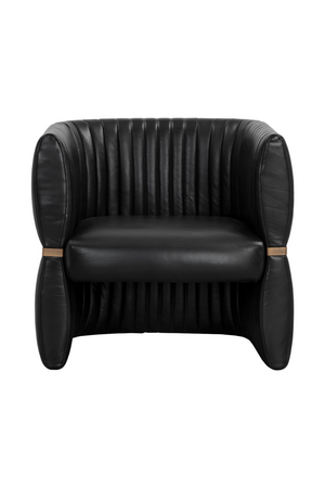   Modern European furniture - Leather Channeled Lounge Chair - www.oroa.com | Oroa.com