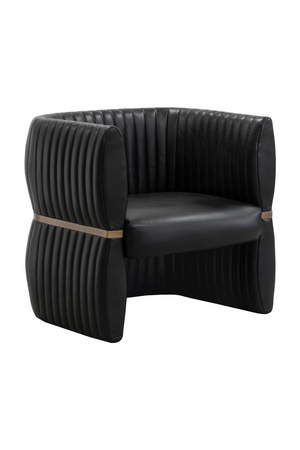   Modern European furniture - Leather Channeled Lounge Chair - www.oroa.com | Oroa.com