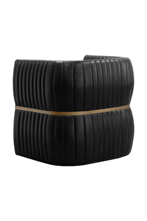   Modern European furniture - Leather Channeled Lounge Chair - www.oroa.com | Oroa.com