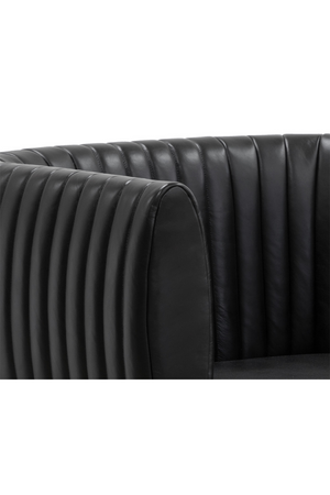   Modern European furniture - Leather Channeled Lounge Chair - www.oroa.com | Oroa.com