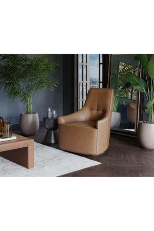  Modern European furniture - High Back Leather Swivel Chair - www.oroa.com | Oroa.com