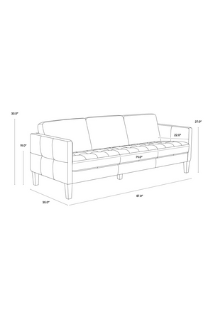   Modern European furniture - Brown Italian Leather Sofa - www.oroa.com | Oroa.com