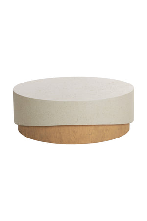   Modern European furniture - Cream Concrete Indoor/Outdoor Coffee Table - www.oroa.com | Oroa.com
