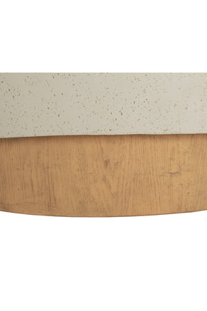   Modern European furniture - Cream Concrete Indoor/Outdoor Coffee Table - www.oroa.com | Oroa.com