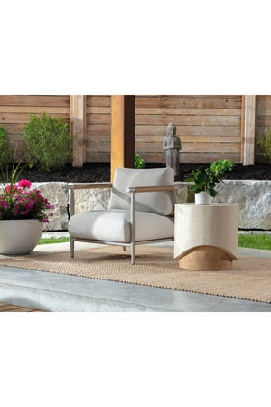   Modern European furniture - Cream Cylindrical Indoor/Outdoor End Table - www.oroa.com | Oroa.com