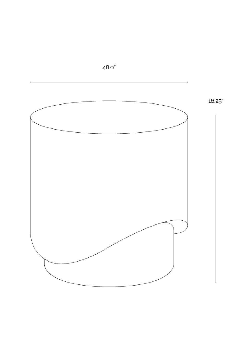  Modern European furniture - Cream Cylindrical Indoor/Outdoor End Table - www.oroa.com | Oroa.com