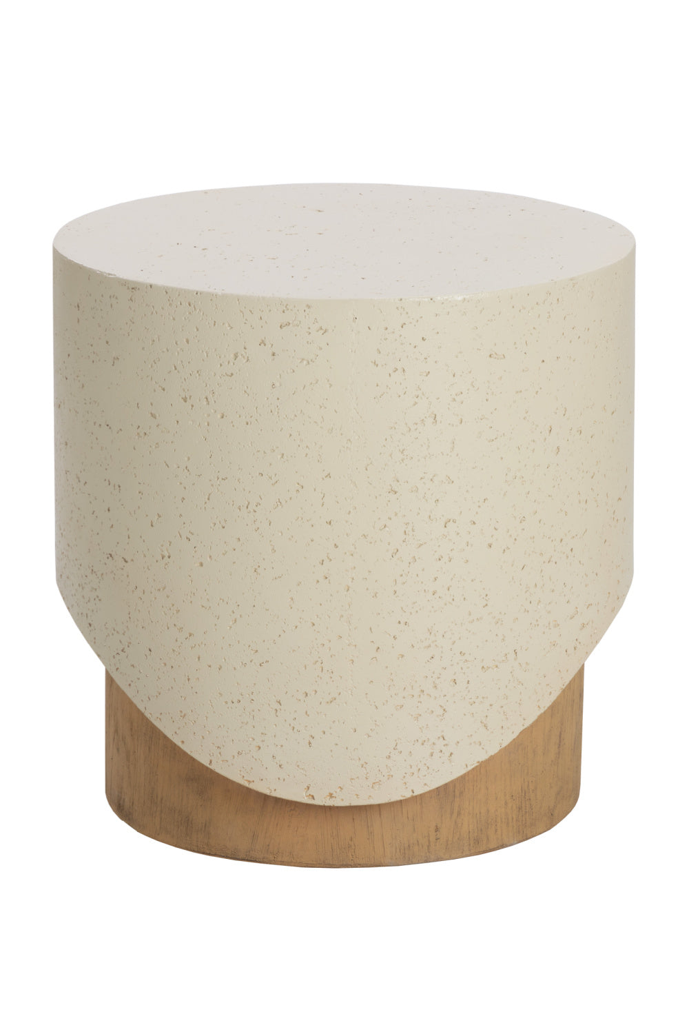   Modern European furniture - Cream Cylindrical Indoor/Outdoor End Table - www.oroa.com | Oroa.com