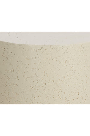   Modern European furniture - Cream Cylindrical Indoor/Outdoor End Table - www.oroa.com | Oroa.com