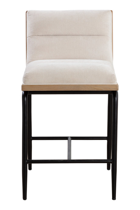   Modern European furniture - White Muslin Counter Stool - www.oroa.com | Oroa.com