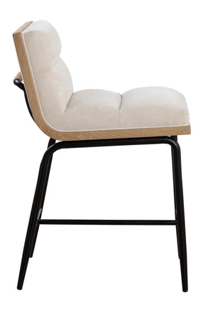   Modern European furniture - White Muslin Counter Stool - www.oroa.com | Oroa.com
