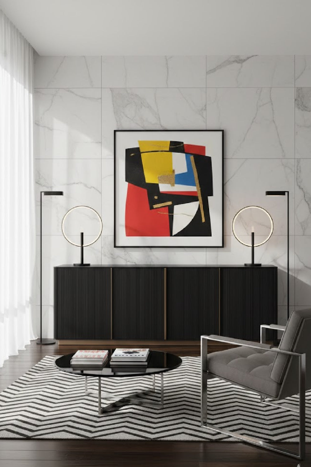   Modern European furniture - Oak 4-Door Sideboard  - www.oroa.com | Oroa.com