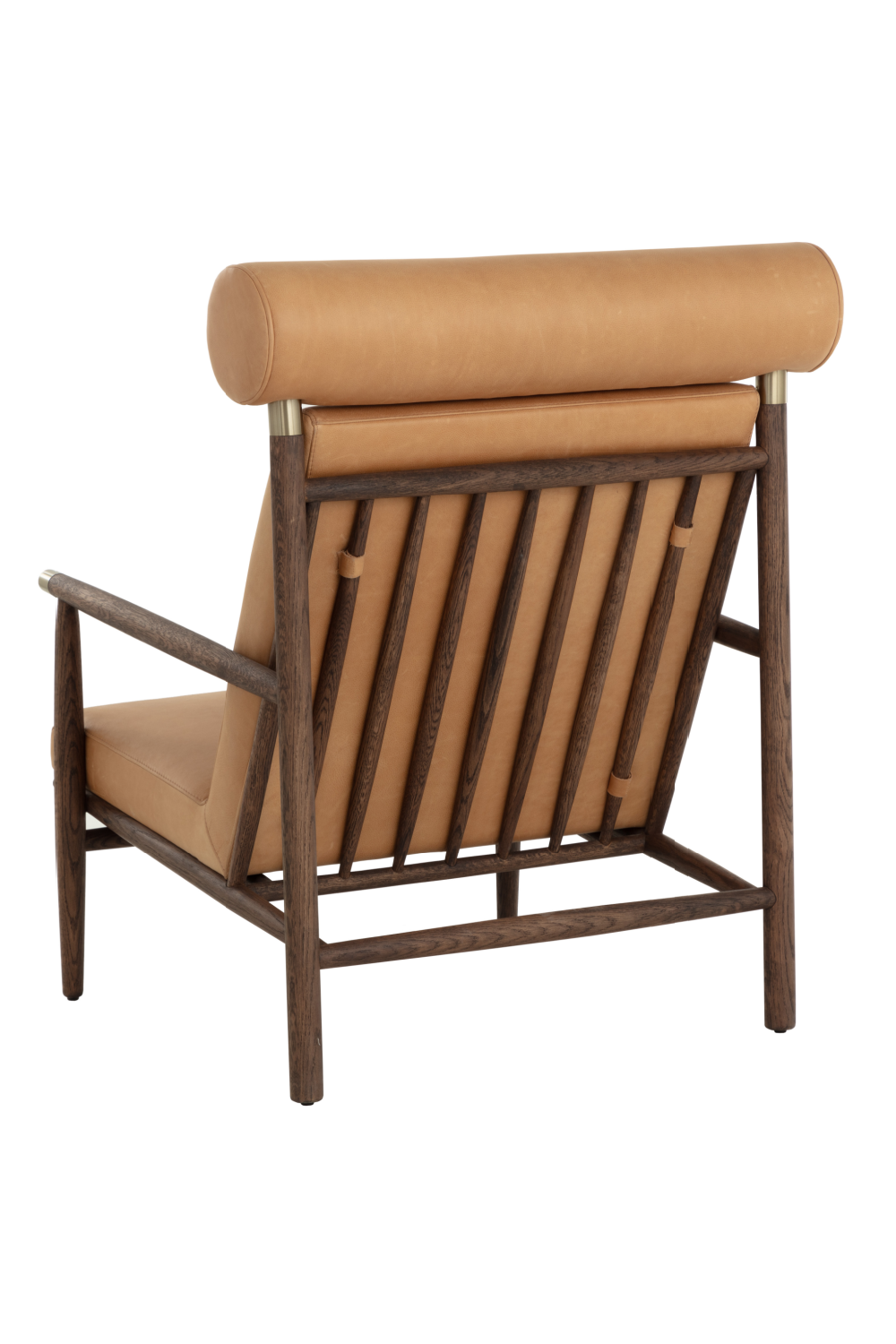   Modern European furniture - Oak Framed Leather Lounge Chair - www.oroa.com | Oroa.com