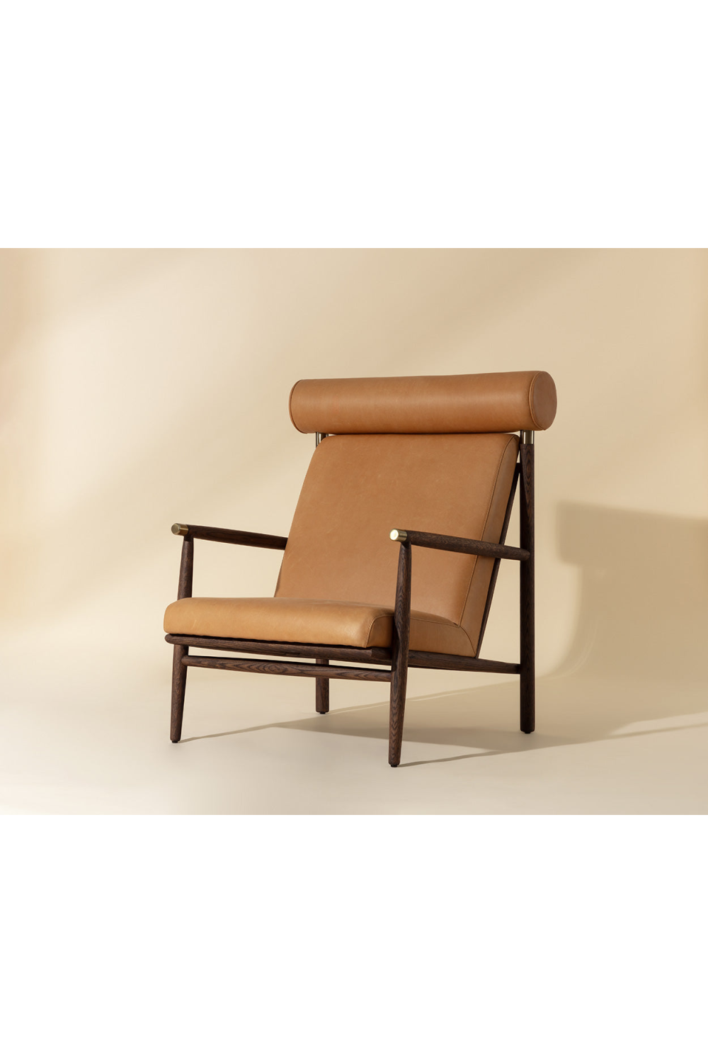   Modern European furniture - Oak Framed Leather Lounge Chair - www.oroa.com | Oroa.com